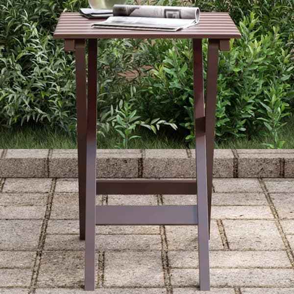 vidaXL sidebord foldbart massivt poppeltræ brun