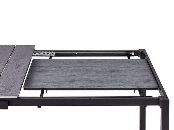 Uttrekkbart Hagebord Grå Aluminium 198/248 x 90 cm Utemøbler Moderne stil