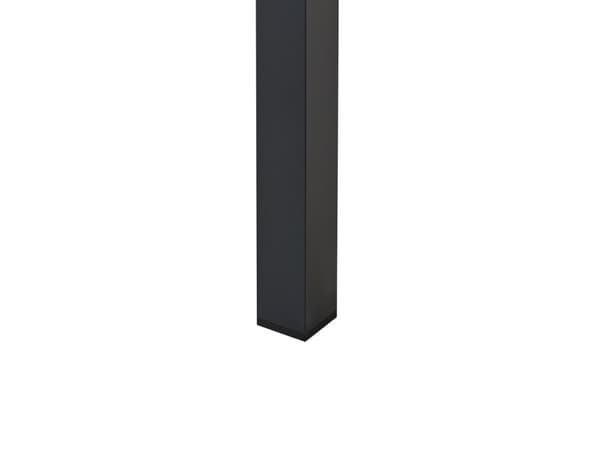 Hagebord Lyst tre Svart 96 x 52 cm Bordplate i syntetisk tre Ramme i aluminium Moderne design Sofabord Hagemøbler