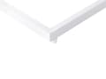 Miniatyrbilde 7 av 8: Utendørs sidebord Lyst tre Hvit 60 x 35 cm Bordplate i syntetisk tre Ramme i aluminium Moderne design Hagebord Hagemøbler