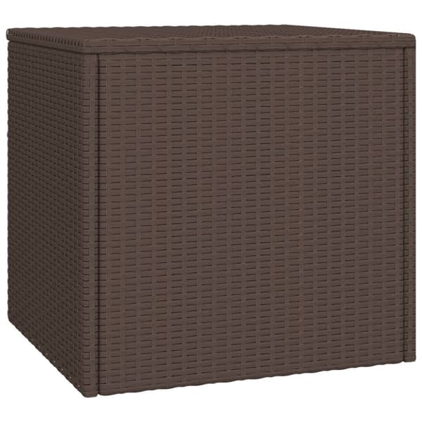 vidaXL sideborde 3 stk. til haven polyrattan brun