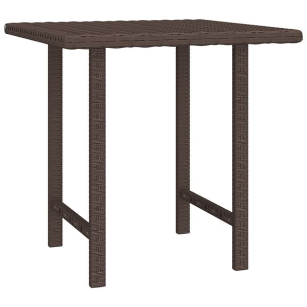 vidaXL sideborde 3 stk. til haven polyrattan brun