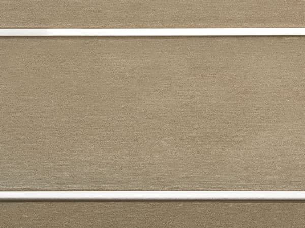 Havesofabord i lyst syntetisk træ med sort aluminiumsstel 96 x 52 cm udendørsbrug