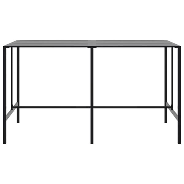 Barbord svart 200x100x110 cm pulverlackerat stål