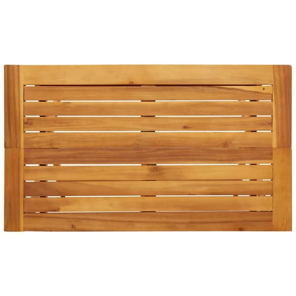 Hopfällbart trädgårdsbord 90x52,5x65 cm massivt akaciaträ