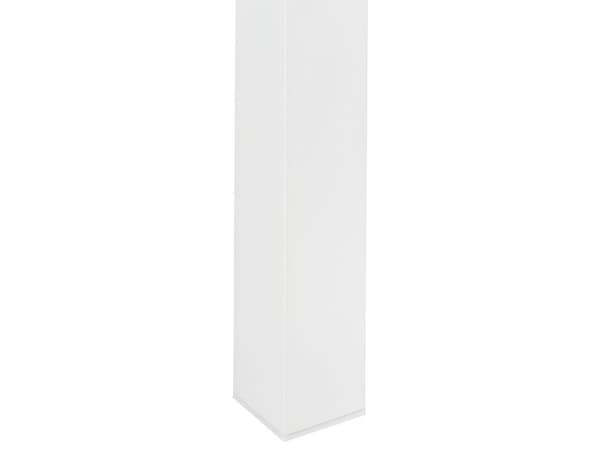 Trädgårdssoffbord Ljus Plast Träskiva 96 x 52 Vit Aluminiumram