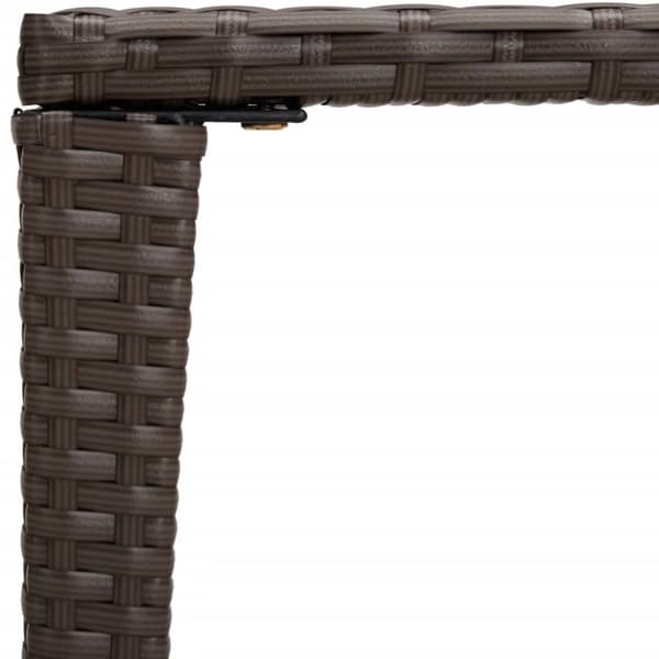 vidaXL Stablebord for hage 3 stk brun polyrotting