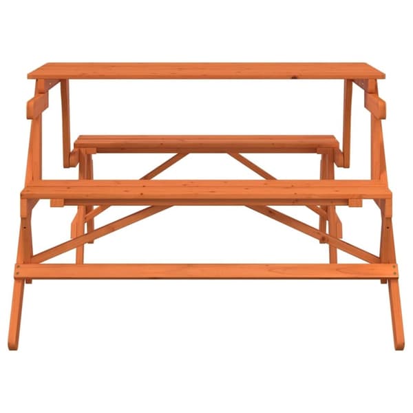 vidaXL Piknikbord med benker gran 2-i-1 konvertibelt
