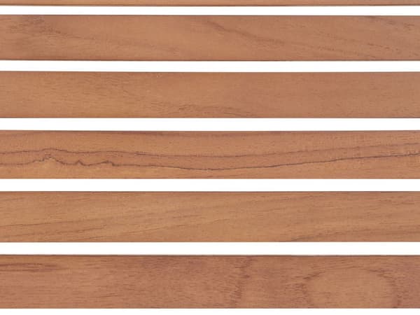 Hagebord Light Certified Teak Wood Stainless Steel Silver Frame Rektangulært 200 x 90 cm Klassisk Tradisjonell Utendørs Design