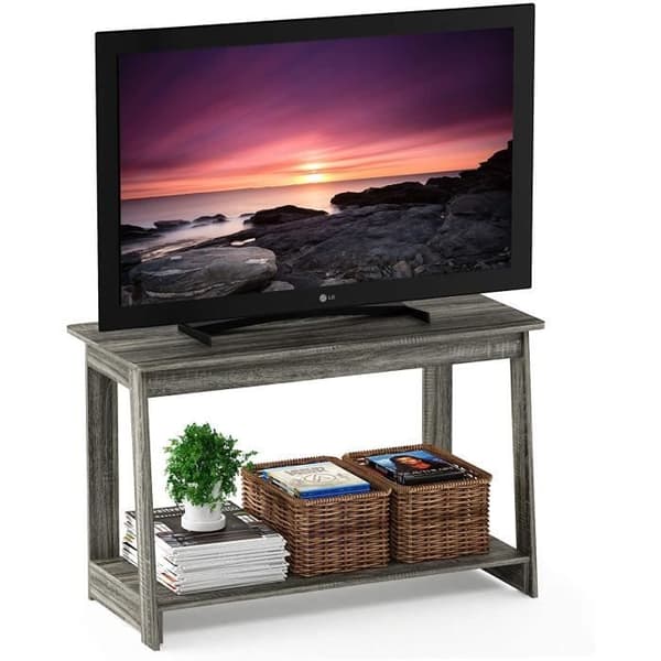 Furinno Beginning TV Entertainment Center, Trä, One Size, French Oak Grey - 18041