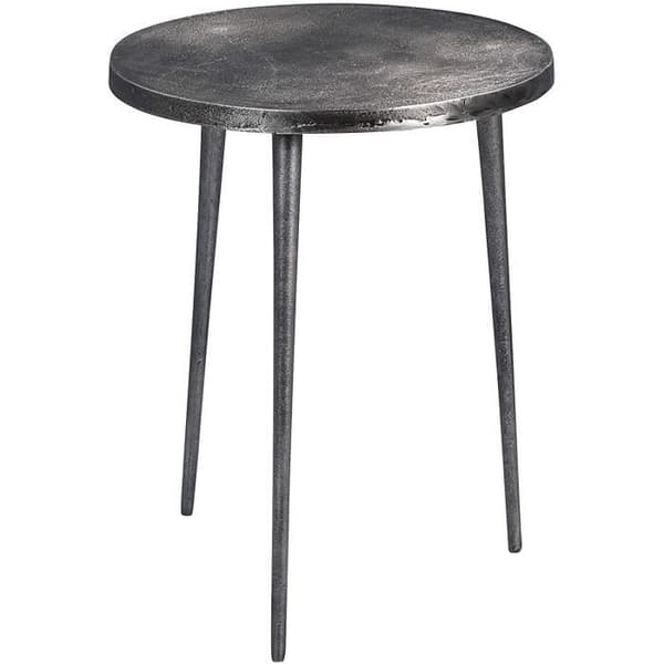 Bordstable - HomeTrends4You - Casandra 2 - Grå metall - Diameter 40 cm - Höjd 50 cm
