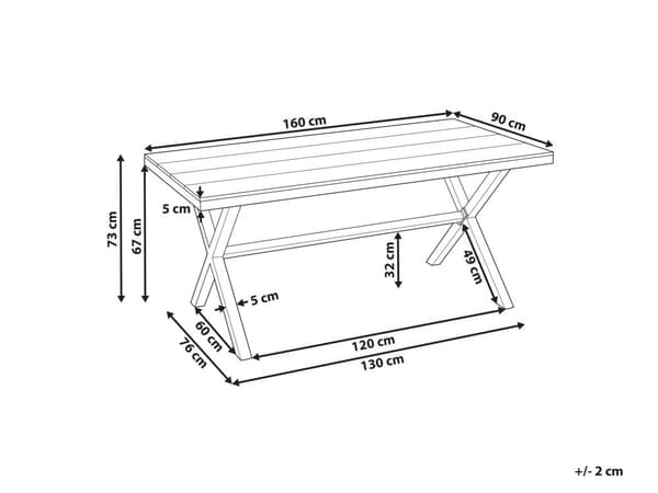 Trädgårdsmatbord Taupe Aluminiumram 4-6 Sittplatser Väderbeständigt Utomhus Uteplats