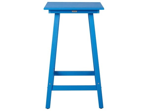 Trädgårdsbarbord Blå Syntetiskt Material 60 x 60 cm Industriell Traditionell Utomhusträdgård för Uteplats