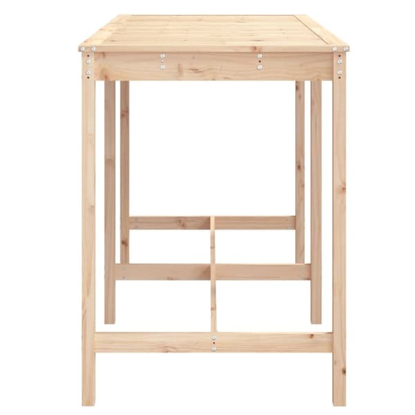Trädgårdsbord 159,5x82,5x110 cm massiv furu