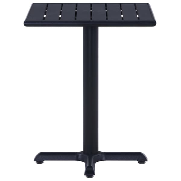 Trädgårdsbord svart 60x60x75 cm