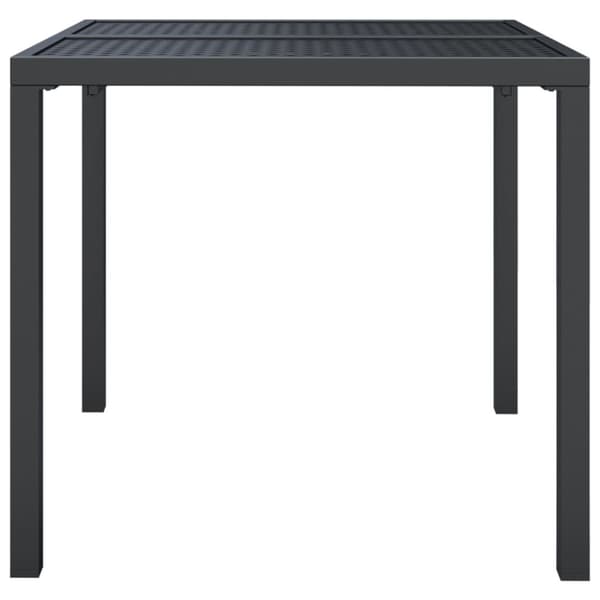 Trädgårdsbord antracit 80x80x72 cm stål