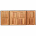 Miniatyrbillede 8 af 11: vidaXL havebord med akacietop 190x80x75 cm polyrattan sort