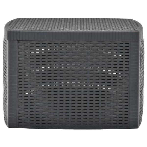 Sidobord antracit 54x54x36,5 cm plast