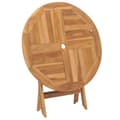 Miniatyrbild 2 av 2: Hopfällbart trädgårdsbord 85x76 cm massiv teak
