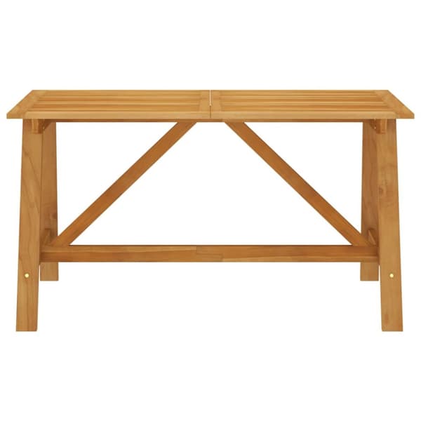 Matbord för trädgården 140x70x73,5 cm massiv akacia