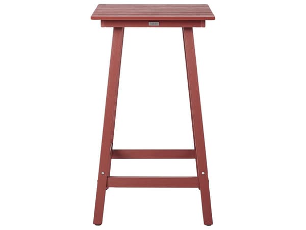 Hage Barbord Rød Syntetisk Materiale 59 x 59 cm Industriell Tradisjonell Utendørs Hage for Uteplass