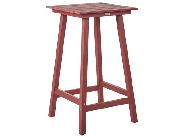 Hage Barbord Rød Syntetisk Materiale 59 x 59 cm Industriell Tradisjonell Utendørs Hage for Uteplass