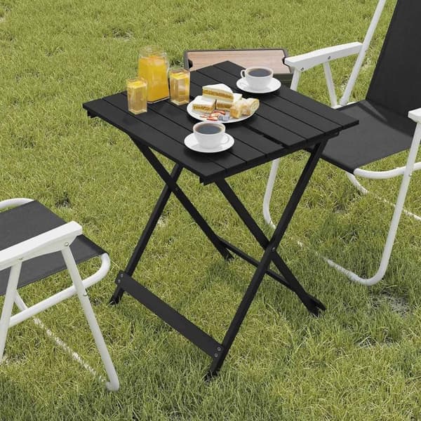 Rootz Campingbord - Fällbart picknickbord - Bärbart utomhusbord - Lätt aluminiumlegering - 50,5 cm x 47 cm x 59,5 cm