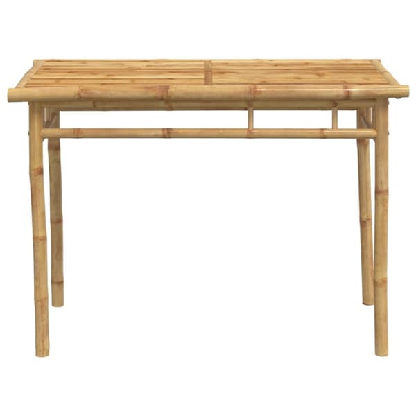 Matbord för trädgården 110x55x75 cm bambu