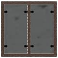 Miniatyrbild 8 av 10: vidaXL Trädgårdsbord med glasskiva brun 55x55x37 cm konstrotting