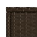 Miniatyrbilde 10 av 11: vidaXL Hagebord med glassplate brun 58x27,5x55 cm polyrotting