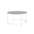 Miniatyrbillede 9 af 9: Sofabord - Round sofabord - sidebord med glas top - sort
