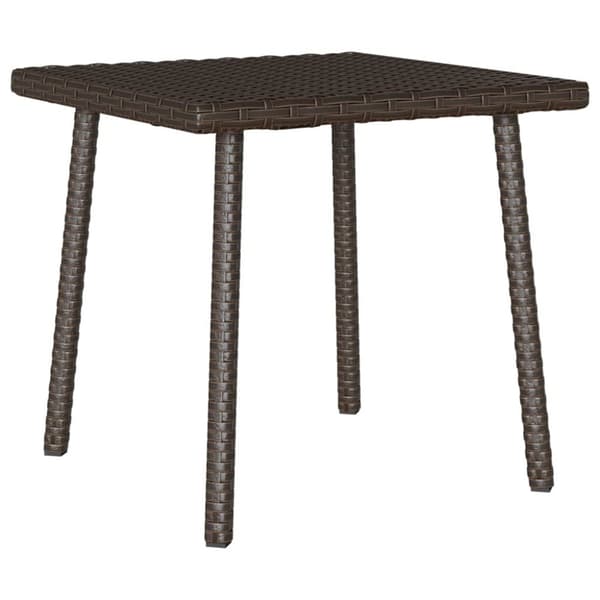 vidaXL Soffbord för trädgården rektangulärt brunt 40x40x37 cm
