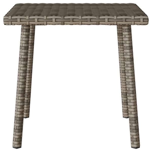 vidaXL Soffbord för trädgården rektangulärt grått 40x40x37 cm
