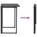 Miniatyrbillede 8 af 11: vidaXL foldbart havebord 90x51x75 cm polyrattan sort