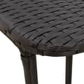 Miniatyrbillede 9 af 11: vidaXL foldbart havebord 90x51x75 cm polyrattan sort