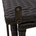 Miniatyrbillede 10 af 11: vidaXL foldbart havebord 90x51x75 cm polyrattan sort