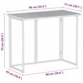 Miniatyrbillede 11 af 11: vidaXL foldbart havebord 90x51x75 cm polyrattan sort