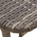 Miniatyrbillede 10 af 11: vidaXL foldbart havebord 90x51x75 cm polyrattan grå