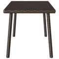 Miniatyrbild 5 av 9: vidaXL Soffbord för trädgården rektangulärt brunt 80x40x37 cm
