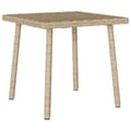Miniatyrbillede 6 af 9: vidaXL havesofabord 40x40x37 cm firkantet polyrattan beige