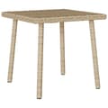 Miniatyrbillede 1 af 9: vidaXL havesofabord 40x40x37 cm firkantet polyrattan beige