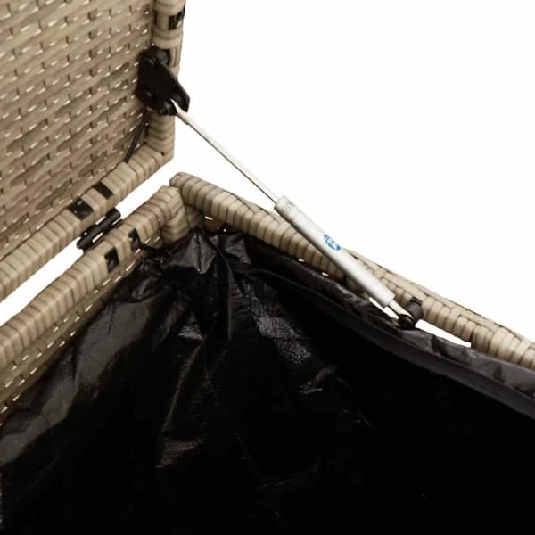 vidaXL Putekasse beige 110x50x58 cm polyrotting