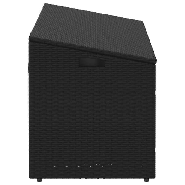 vidaXL opbevaringsboks til haven 110x50x58 cm polyrattan sort