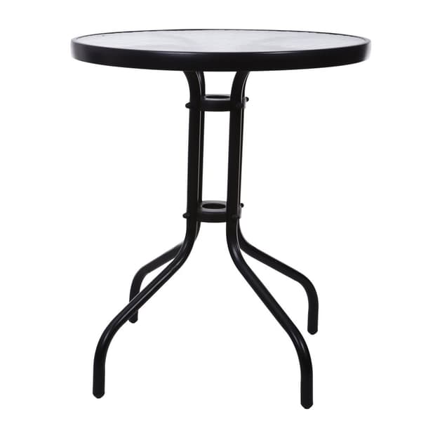 ModernHome 60cm Glas Havebord - Holdbart, Vejrbestandigt, Nem Rengøring til Udendørsområder