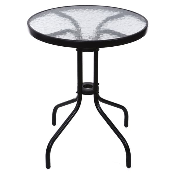 ModernHome 60cm Glas Havebord - Holdbart, Vejrbestandigt, Nem Rengøring til Udendørsområder