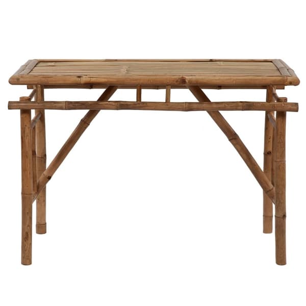 Hopfällbart trädgårdsbord 115x50x75 cm bambu