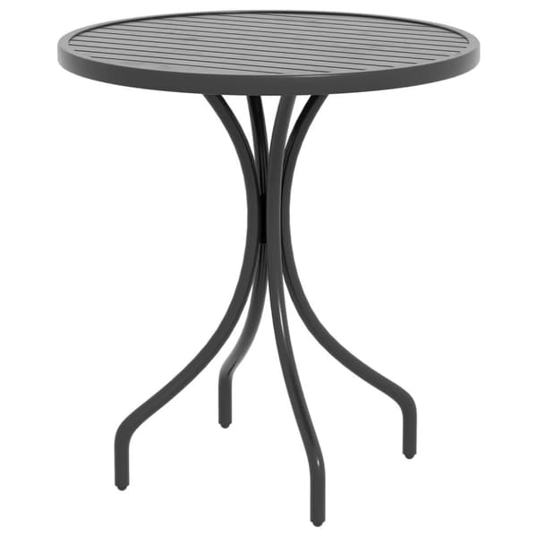 Rootz Round Garden Table - Bistro Table - Utomhusutlandsbord - Galvaniserat stål, vattendrenering - Dia. 66 cm x 71,5 cm