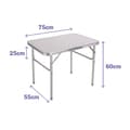 Miniatyrbild 4 av 4: Utefällbart bord | Fällbart campingbord | Utomhus trädgårdsbord | Piable Tabell | Campingbord - Marbueno