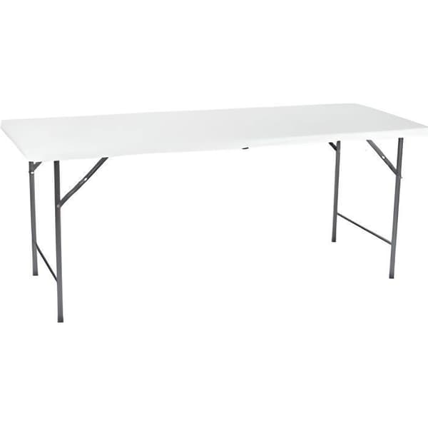 Fällbord - Vit - 180 x 70 x 74 cm - Polyeten - Stål - Blandat