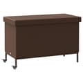 Miniatyrbillede 2 af 2: vidaXL opbevaringsboks med hjul 110x55x73 cm polyrattan brun